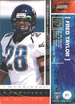 1999 Pacific Revolution - Opening Day #81 Fred Taylor Back
