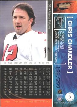 1999 Pacific Revolution - Red #8 Chris Chandler Back