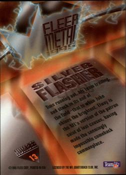 1995 Fleer Metal - Silver Flashers #13 John Elway Back