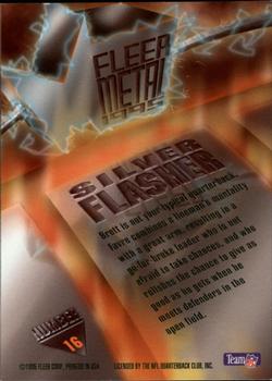 1995 Fleer Metal - Silver Flashers #16 Brett Favre Back