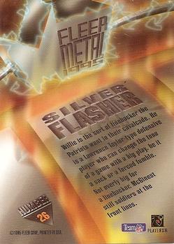 1995 Fleer Metal - Silver Flashers #26 Willie McGinest Back