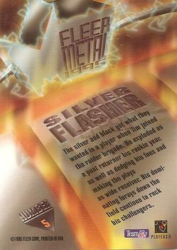 1995 Fleer Metal - Silver Flashers #5 Tim Brown Back