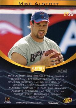 1999 Playoff Absolute EXP - Extreme Team #ET29 Mike Alstott Back