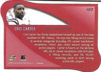 1999 Playoff Absolute EXP - Heroes #HE3 Cris Carter Back