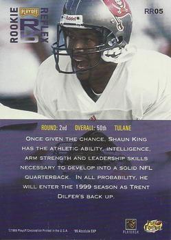 1999 Playoff Absolute EXP - Rookie Reflex #RR05 Shaun King Back