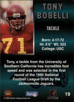 1995 Pacific #19 Tony Boselli Back