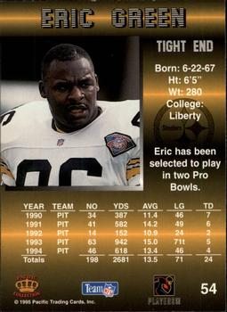 1995 Pacific #54 Eric Green Back