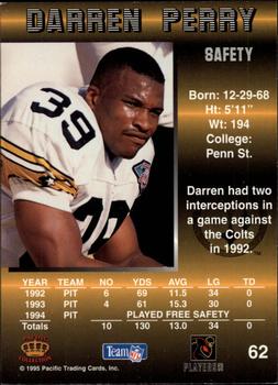 1995 Pacific #62 Darren Perry Back