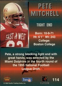 1995 Pacific #114 Pete Mitchell Back