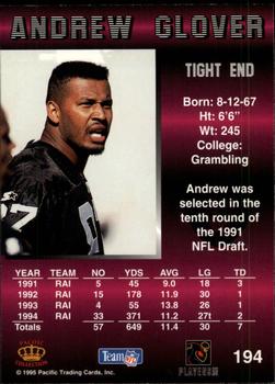 1995 Pacific #194 Andrew Glover Back