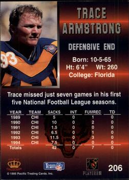 1995 Pacific #206 Trace Armstrong Back