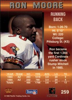 1995 Pacific #259 Ron Moore Back