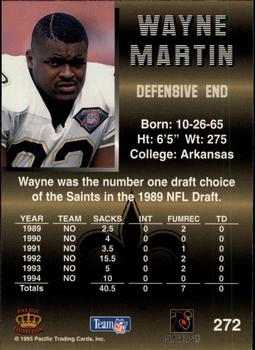 1995 Pacific #272 Wayne Martin Back
