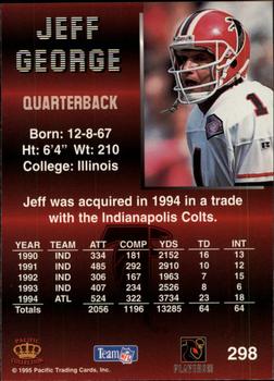 1995 Pacific #298 Jeff George Back