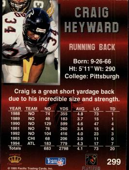 1995 Pacific #299 Craig Heyward Back