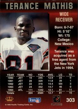 1995 Pacific #303 Terance Mathis Back
