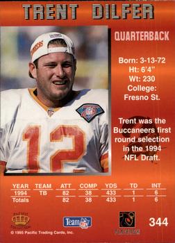 1995 Pacific #344 Trent Dilfer Back