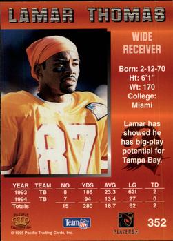 1995 Pacific #352 Lamar Thomas Back