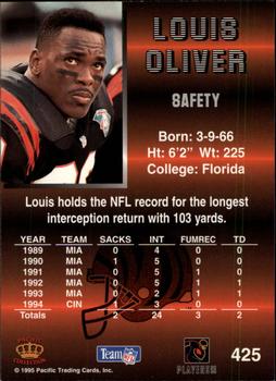 1995 Pacific #425 Louis Oliver Back