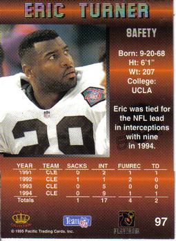 1995 Pacific #97 Eric Turner Back