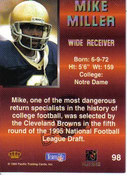 1995 Pacific #98 Mike Miller Back