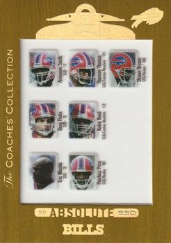 1999 Playoff Absolute SSD - Coaches Collection Gold #133 Doug Flutie / Andre Reed / Thurman Thomas / Eric Moulds / Antowain Smith / Peerless Price / Shawn Bryson Front