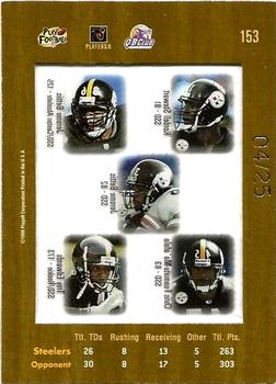 1999 Playoff Absolute SSD - Coaches Collection Gold #153 Jerome Bettis / Kordell Stewart / Troy Edwards / Chris Fuamatu-Ma'afala Back