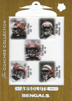 1999 Playoff Absolute SSD - Coaches Collection Silver #136 Carl Pickens / Darnay Scott / Corey Dillon / Akili Smith / Craig Yeast Front