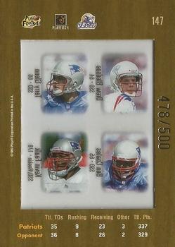 1999 Playoff Absolute SSD - Coaches Collection Silver #147 Ben Coates / Kevin Faulk / Terry Glenn / Drew Bledsoe Back