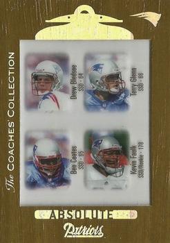 1999 Playoff Absolute SSD - Coaches Collection Silver #147 Ben Coates / Kevin Faulk / Terry Glenn / Drew Bledsoe Front