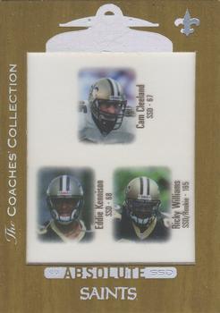 1999 Playoff Absolute SSD - Coaches Collection Silver #148 Eddie Kennison / Cam Cleeland / Ricky Williams Front