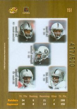 1999 Playoff Absolute SSD - Coaches Collection Silver #151 Napoleon Kaufman / Dameane Douglas / James Jett / Tim Brown Back