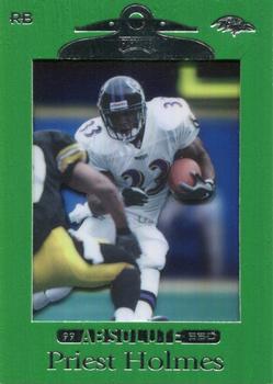 1999 Playoff Absolute SSD - Green #9 Priest Holmes Front