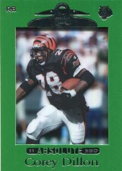1999 Playoff Absolute SSD - Green #19 Corey Dillon Front