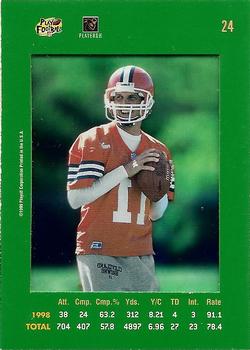 1999 Playoff Absolute SSD - Green #24 Ty Detmer Back