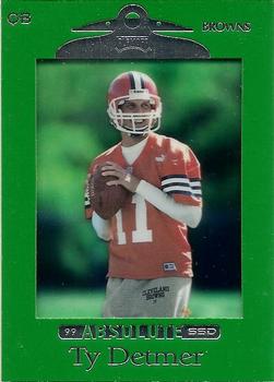 1999 Playoff Absolute SSD - Green #24 Ty Detmer Front