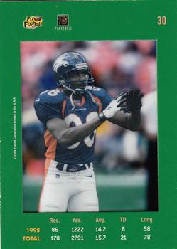 1999 Playoff Absolute SSD - Green #30 Rod Smith WR Back
