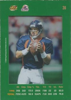 1999 Playoff Absolute SSD - Green #36 John Elway Back