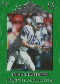 1999 Playoff Absolute SSD - Green #46 Peyton Manning Front