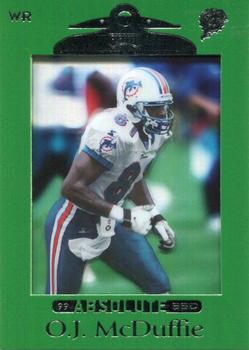 1999 Playoff Absolute SSD - Green #56 O.J. McDuffie Front