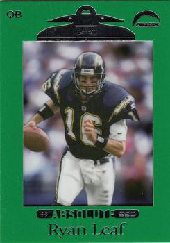 1999 Playoff Absolute SSD - Green #85 Ryan Leaf Front