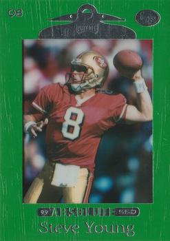 1999 Playoff Absolute SSD - Green #92 Steve Young Front