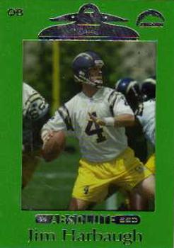 1999 Playoff Absolute SSD - Green #84 Jim Harbaugh Front
