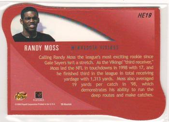 1999 Playoff Absolute SSD - Heroes #HE19 Randy Moss Back