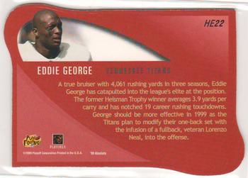 1999 Playoff Absolute SSD - Heroes #HE22 Eddie George Back