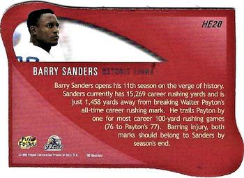 1999 Playoff Absolute SSD - Heroes Red #HE20 Barry Sanders Back