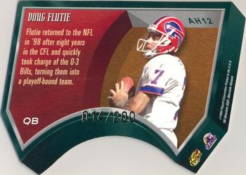 1999 Playoff Absolute SSD - Honors Red #AH12 Doug Flutie Back