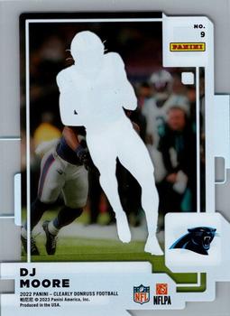 2022 Clearly Donruss #9 DJ Moore Back