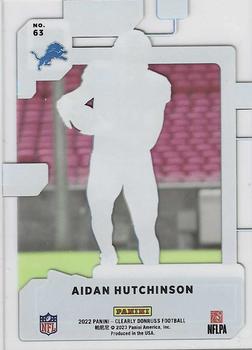 2022 Clearly Donruss #63 Aidan Hutchinson Back