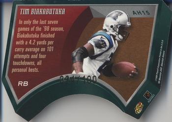1999 Playoff Absolute SSD - Honors Silver #AH15 Tim Biakabutuka Back